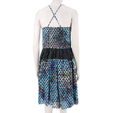 Proenza Schouler silk crepe dress in a pool collage print