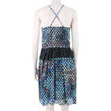 Proenza Schouler silk crepe dress in a pool collage print