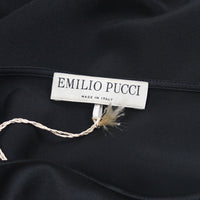 Emilio Pucci luxurious black silk tunic top