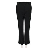 J W Anderson black wool & cashmere blend tuxedo trousers