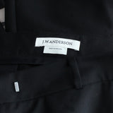 J W Anderson black wool & cashmere blend tuxedo trousers