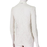 Alexander McQueen luxurious slim fitting sheer lace shirt