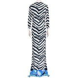 Emilio Pucci luxurious full length dresss in a zebra and signature Emilio Pucci pattern