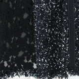 Giambattista Valli tweed, lace and mesh skirt in black, white and gold