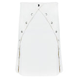 J W Anderson A-Line knee-length skirt in an optic white denim fabric