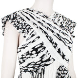 Proenza Schouler runway collection dress in a black and white leopard pattern