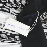 Proenza Schouler runway collection dress in a black and white leopard pattern