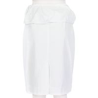Proenza Schouler optic white cotton poplin skirt knee length skirt