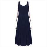 Valentino midnight navy blue dress calf length