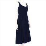 Valentino midnight navy blue dress calf length