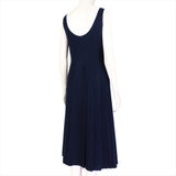 Valentino midnight navy blue dress calf length