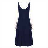 Valentino midnight navy blue dress calf length