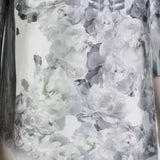 Prabal Gurung white and grey feather and floral print a-line dress