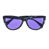 Yohji Yamamoto blue tortoiseshell cat eye sunglasses YY5022