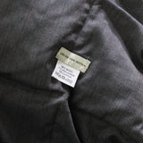 Dries Van Noten quilted oversized scarf shawl charcoal grey pinstriped