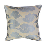 Dries Van Noten swirling cloud fabric cushion in grey and taupe