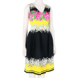 Prabal Gurung dress in a rose patterned fabric