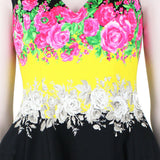 Prabal Gurung dress in a rose patterned fabric