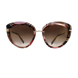 Emilio Pucci sunglasses in brown, green and pink tone frame