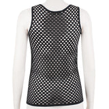 Emilio Pucci form fitting mesh tank in black