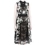 An exquisite Erdem dress in intricately embroidered black and white lace