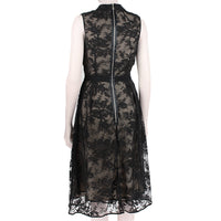 An exquisite Erdem dress in intricately embroidered black and white lace