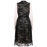 An exquisite Erdem dress in intricately embroidered black and white lace