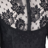 Crafted with round neckline with Chantilly lace