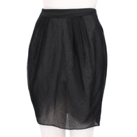 Jasmine di Milo knee length skirt in a sheer silk chiffon with pleat detailing