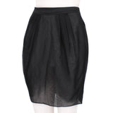 Jasmine di Milo knee length skirt in a sheer silk chiffon with pleat detailing