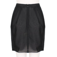 Jasmine di Milo knee length skirt in a sheer silk chiffon with pleat detailing