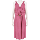 An Emilio Pucci rose pink dress in a draped grecian style