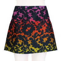 Christopher Kane rainbow mini skirt in a floral lace print
