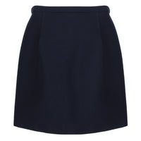 Michael Kors luxurious A-line mini skirt in a navy blue twill fabric&nbsp;
