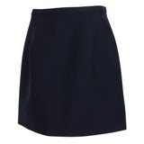 Michael Kors luxurious A-line mini skirt in a navy blue twill fabric&nbsp;