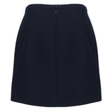 Michael Kors luxurious A-line mini skirt in a navy blue twill fabric&nbsp;