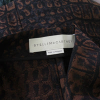 Stella McCartney luxurious mini skirt in a crocodile patterned Jacquard fabric