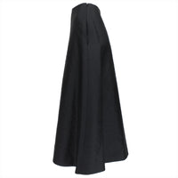 The Row elegant A-line skirt in a woven slub textured silk blend fabric