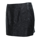 3.1 Phillip Lim mini skirt in a shimmering onyx textured&nbsp;lambs leather&nbsp;