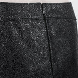 3.1 Phillip Lim mini skirt in a shimmering onyx textured&nbsp;lambs leather&nbsp;