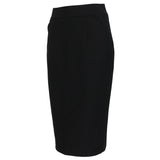 Thomas Wylde luxurious pencil skirt in a black twill fabric