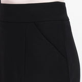 Thomas Wylde luxurious pencil skirt in a black twill fabric