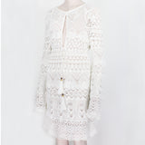 Emilio Pucci crotched white dress