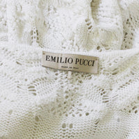 Emilio Pucci crotched white dress