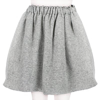 Julien David bubble skirt in a luxurious marl grey wool