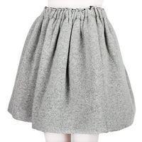 Julien David bubble skirt in a luxurious marl grey wool