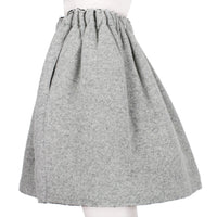 Julien David bubble skirt in a luxurious marl grey wool