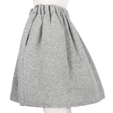 Julien David bubble skirt in a luxurious marl grey wool