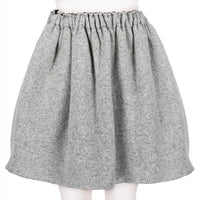 Julien David bubble skirt in a luxurious marl grey wool