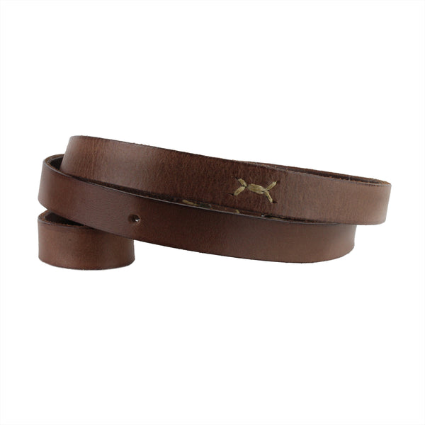 Henry Beguelin dog lead in brown leather